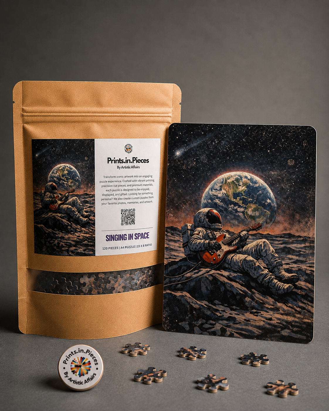 Singing in Space Astronaut Guitar Puzzle