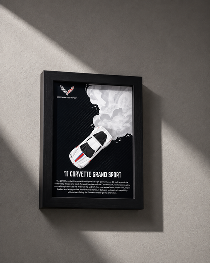 2011 Chevrolet Corvette Grand Sport 3D Detachable Car Frame