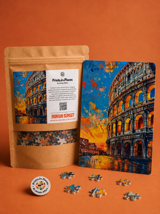 Roman Sunset Puzzle – 120 Piece Colosseum Art Puzzle