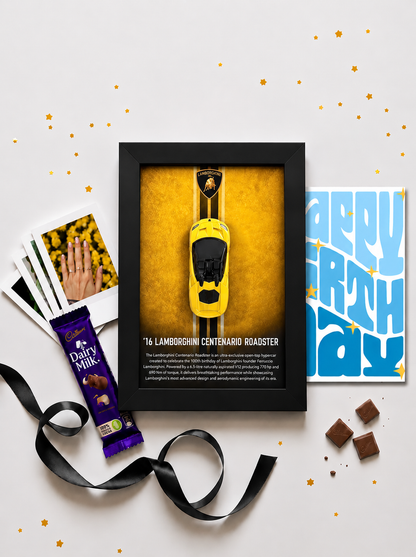 '16 Lamborghini Centenario Roadster Birthday Frame Hamper