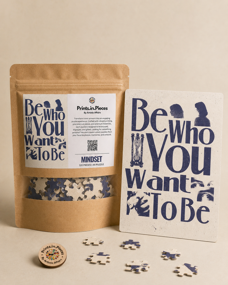 Be Who You Want to Be Puzzle | 120 Piece A4 Typography Jigsaw