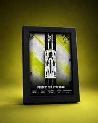Peugeot 9X8 Hypercar 3D Car Frame