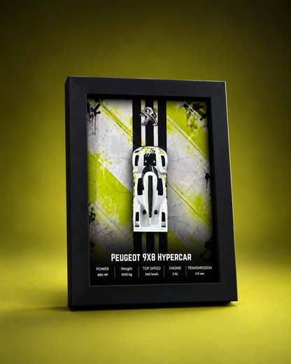 Peugeot 9X8 Hypercar 3D Car Frame