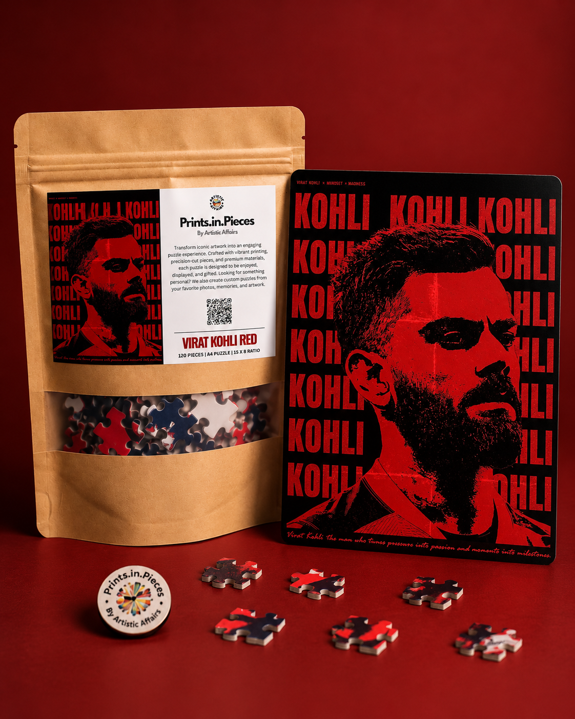 Virat Kohli Red Jigsaw Puzzle