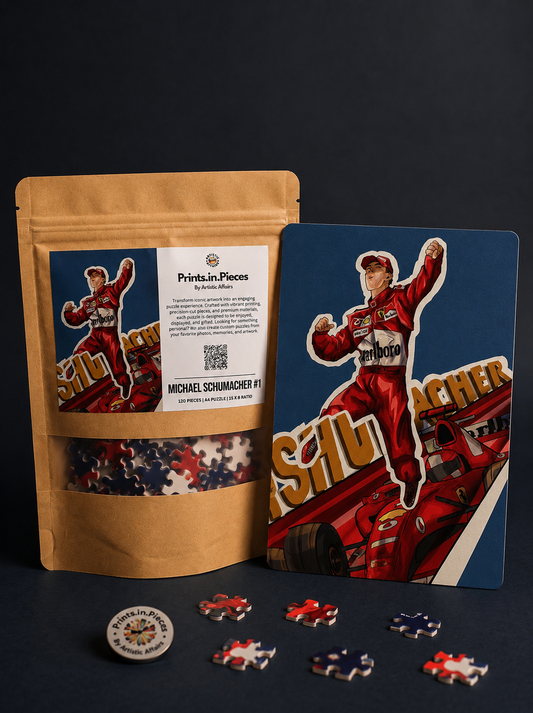 Michael Schumacher Ferrari F1 Puzzle #1 — 120 Piece Celebration Art