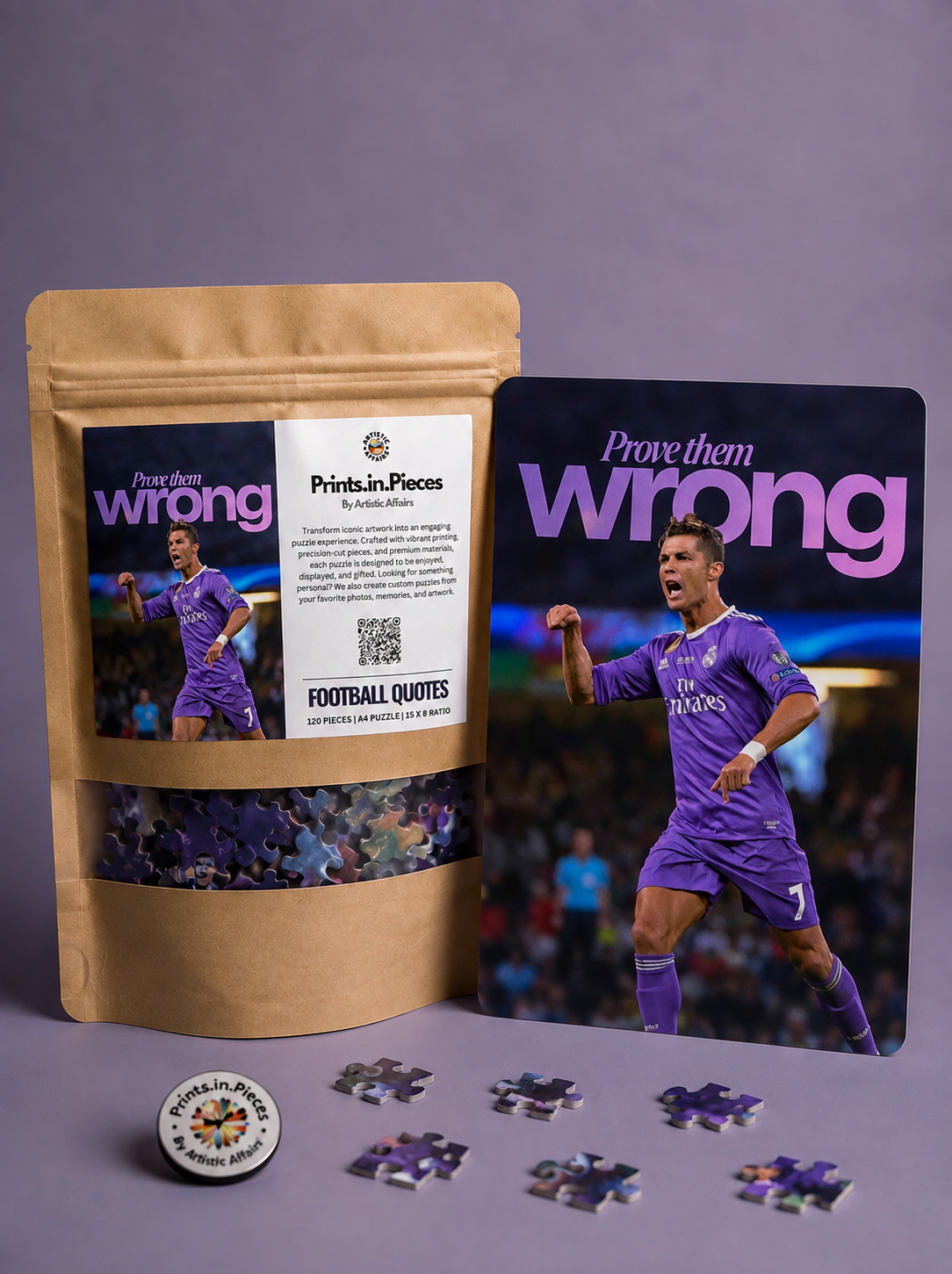Prove Them Wrong Football Puzzle — 120 Piece Real Madrid Art