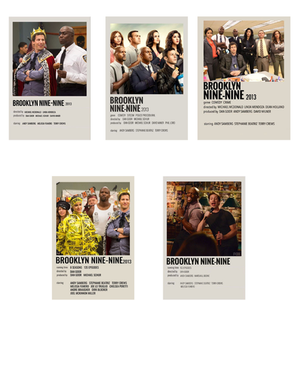 Brooklyn Nine-Nine Polaroid Set - Comedy Series Fan Collection