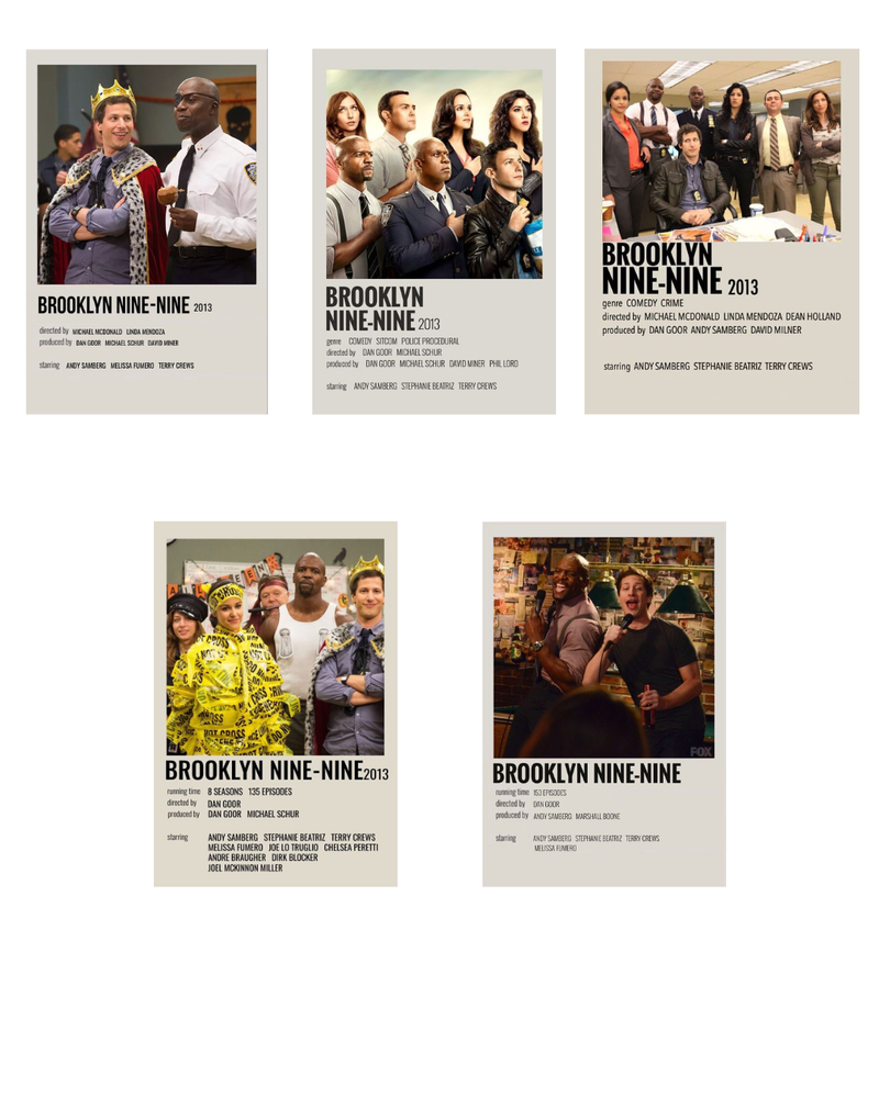 Brooklyn Nine-Nine Polaroid Set - Comedy Series Fan Collection