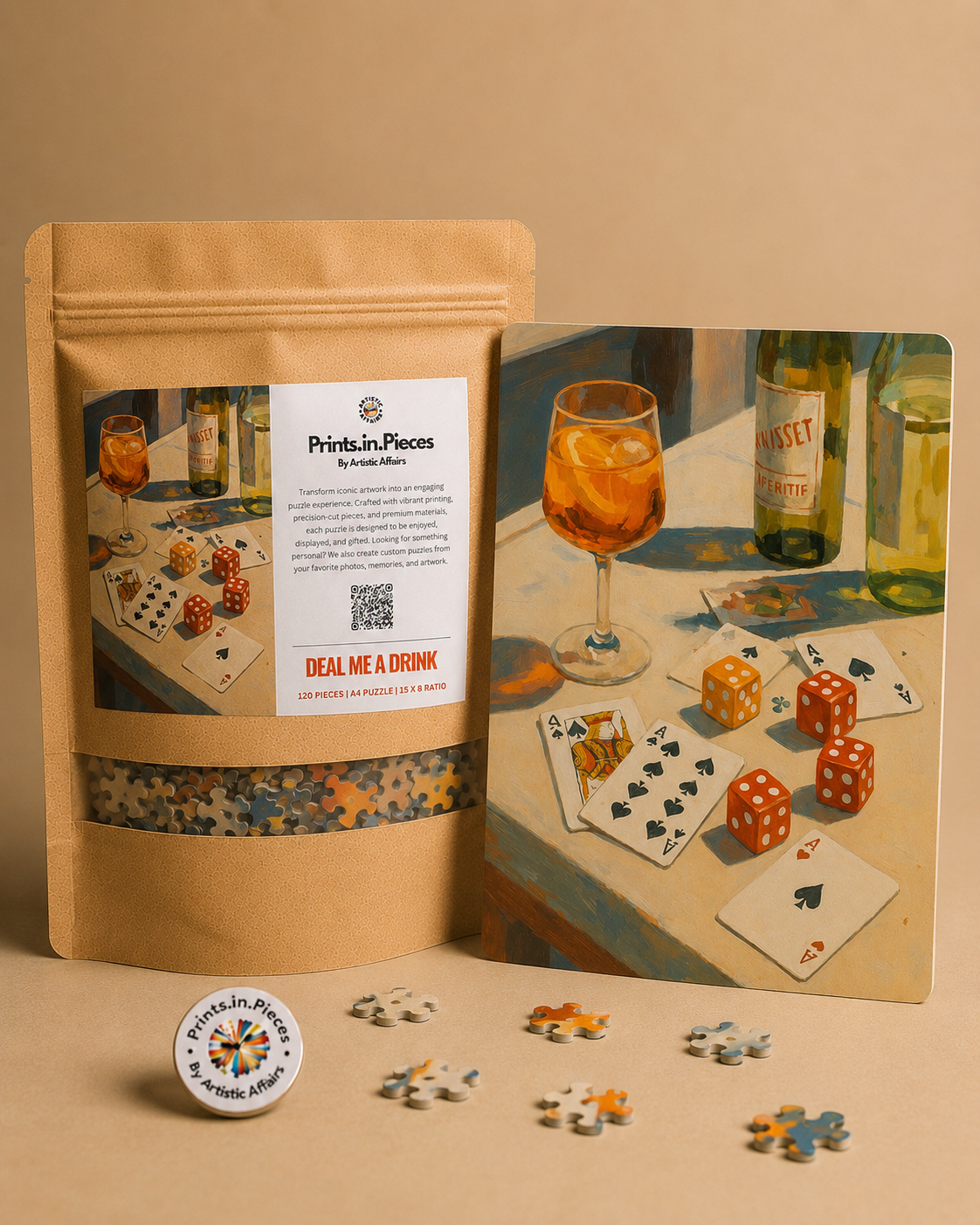 Deal Me a Drink Card Game Still Life Puzzle