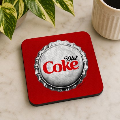“Diet Coke” Bottle Cap Coasters