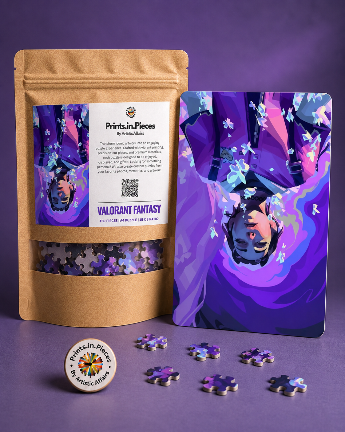Valorant Fantasy Puzzle (A4, 120 Pieces)