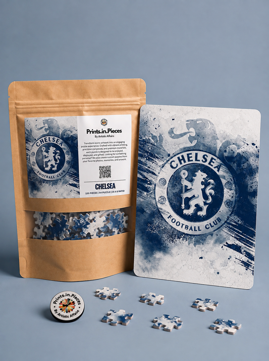 Chelsea FC Crest Puzzle – 120 Piece Artistic Football Puzzle