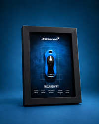 McLaren W1 Blue 3d Hotwheels Car Frame