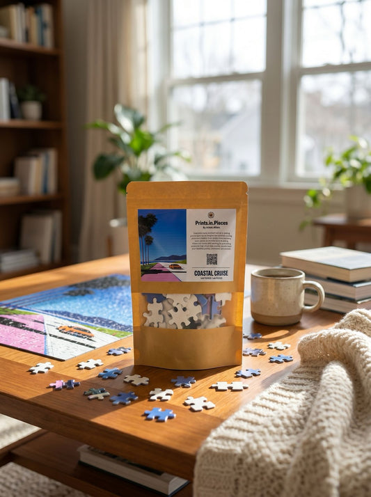 Coastal Cruise Puzzle | Prints.in.Pieces | A4 120 Piece Jigsaw | Artistic Affairs
