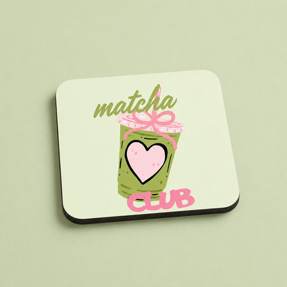 “Matcha Club” Coasters