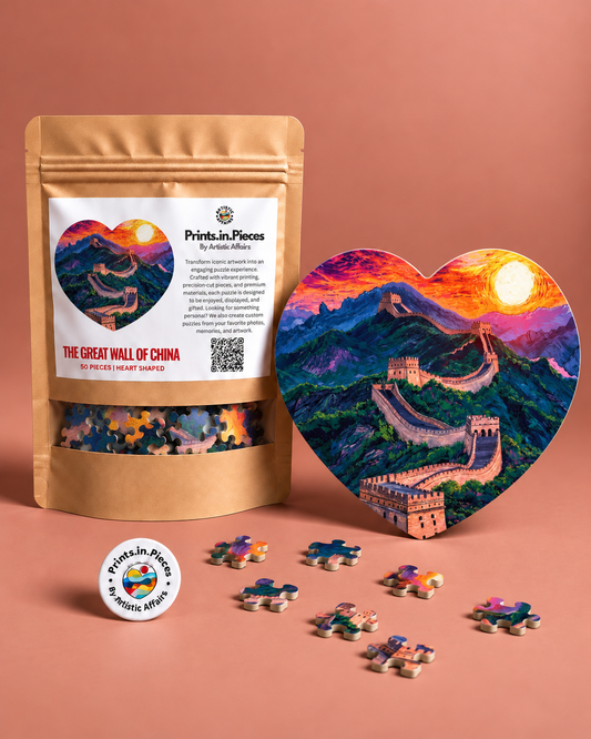 The Great Wall of China Heart-Shaped Puzzle