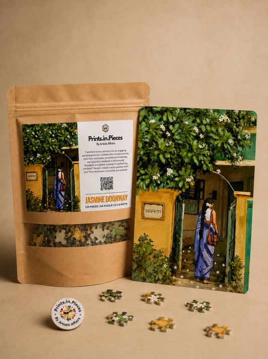 Jasmine Doorway Puzzle – 120 Piece Illustrated Courtyard Puzzle
