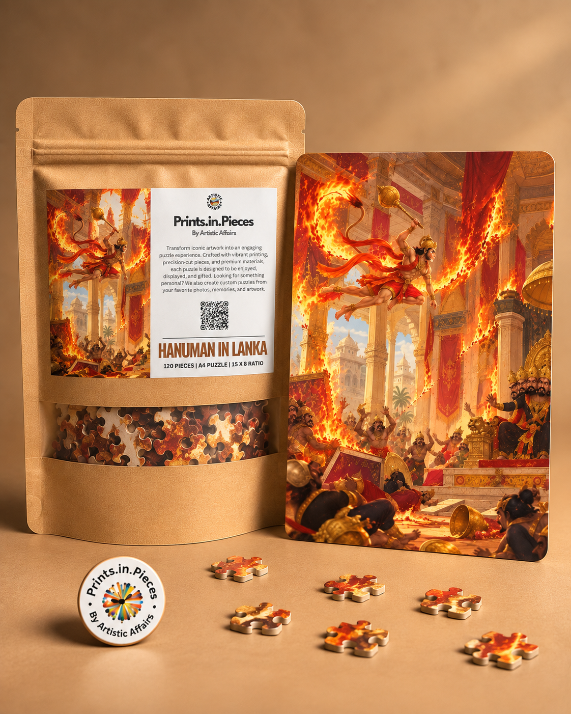 Hanuman in Lanka Jigsaw Puzzle