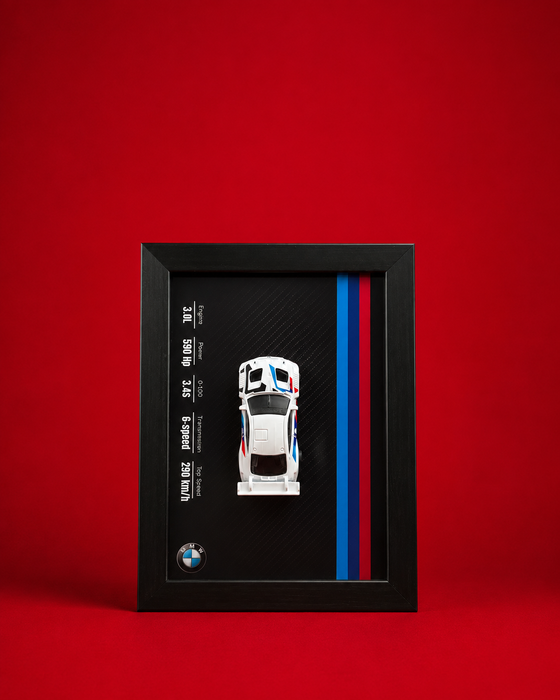 BMW 3D Car Frame Detachable Hot Wheels Diecast Wall Art