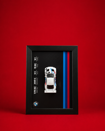 BMW 3D Car Frame Detachable Hot Wheels Diecast Wall Art