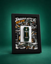 Jaguar XJC V12 Coupé Green 3D Car Frame(Manga Edition)