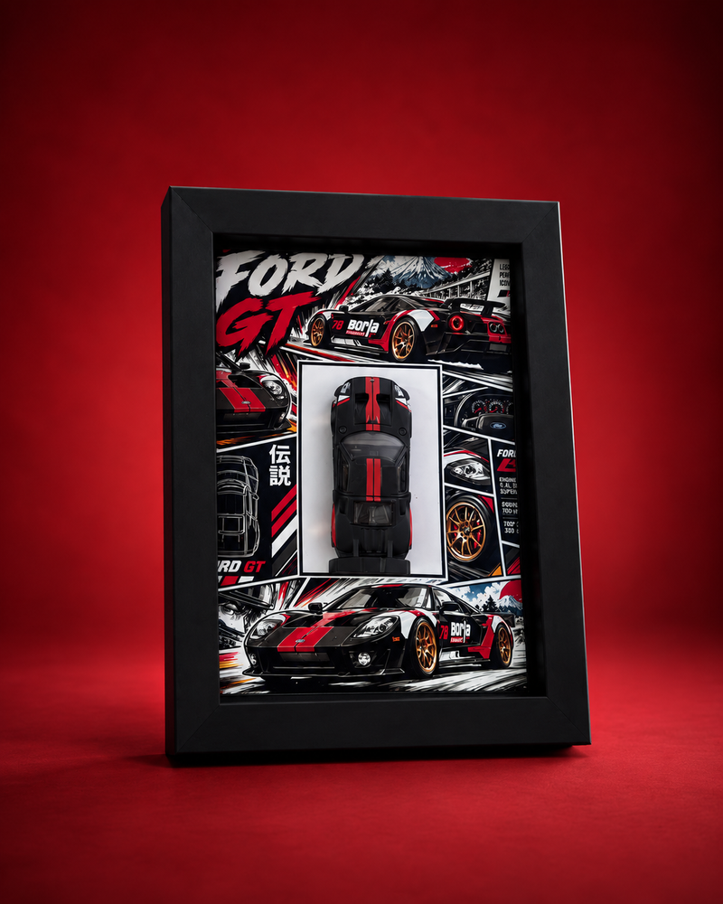 Ford GT 3D Hot Wheels car frame, main view