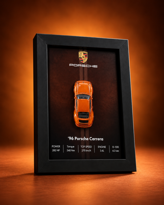 96 Porsche Carrera 3d Hotwheels Car Frame