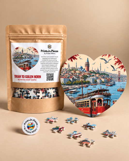 Tram to Golden Horn Heart-Shaped Puzzle