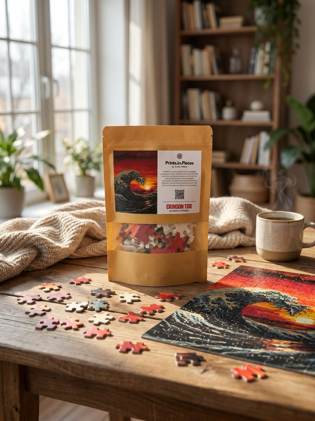 Crimson Tide Puzzle | Prints.in.Pieces | A4 120 Piece Jigsaw