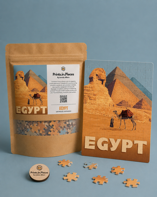 Egypt Puzzle | 120 Piece A4 Pyramids Travel Jigsaw