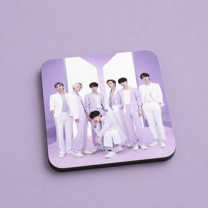 K-pop Group Photo Coasters