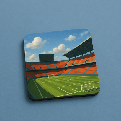 Football Stadium Illustration Coasters