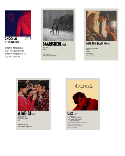 Indian Cinema & Music Polaroid Set