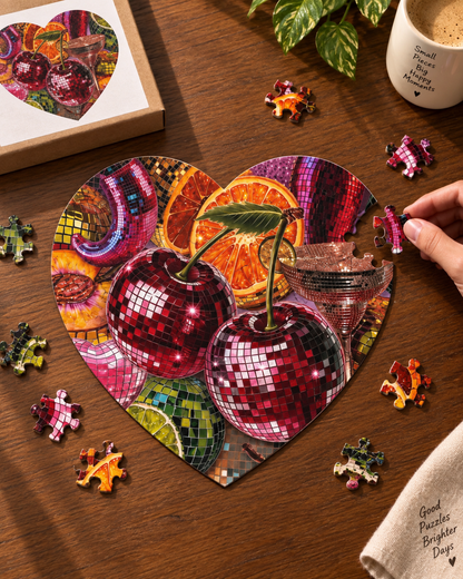 Disco Disco Heart-Shaped Puzzle