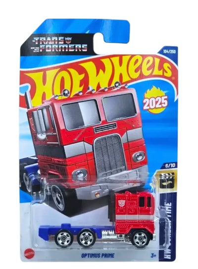 Hot Wheels Optimus Prime [Red and Blue], HW Screen Time 6/10, 104/250