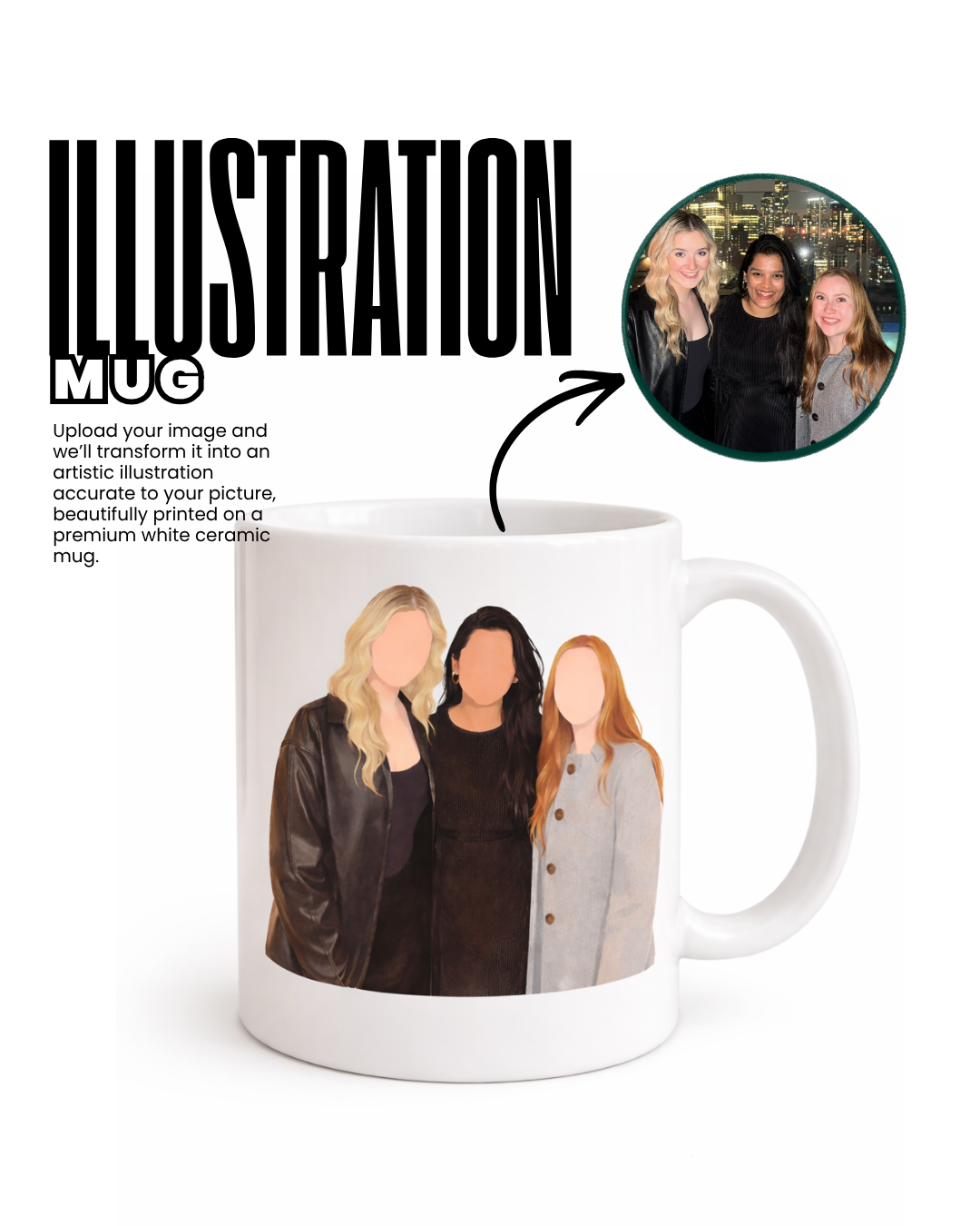 Illustration customised mug