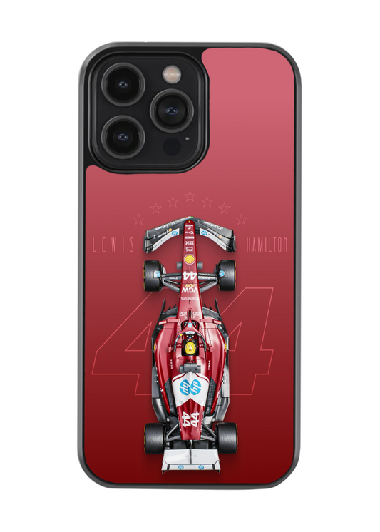 Lewis Hamilton Ferrari F1 Glass Case