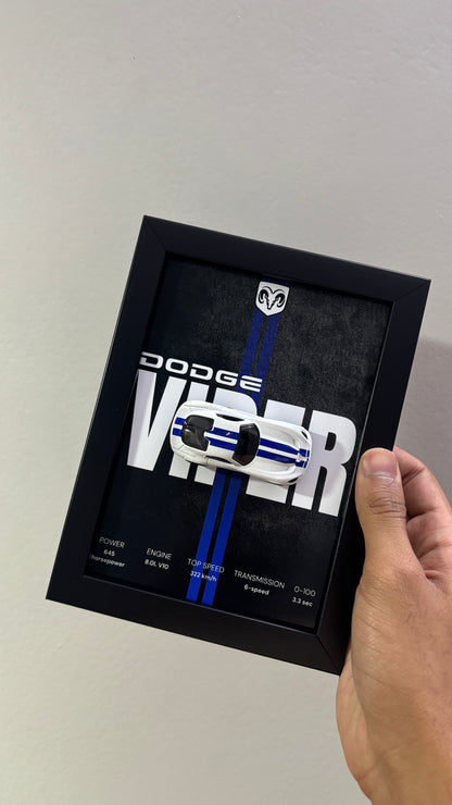 Dodge viper 3d Hotwheels Car Frame