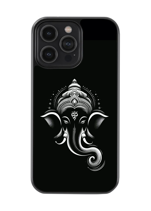 Elegant Ganesha Face Phone Case – Artistic Affairs | Minimal Spiritual Cover