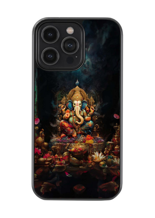Enchanted Ganesh Aura Glass Case – Artistic Affairs | Mystical Blessings Series