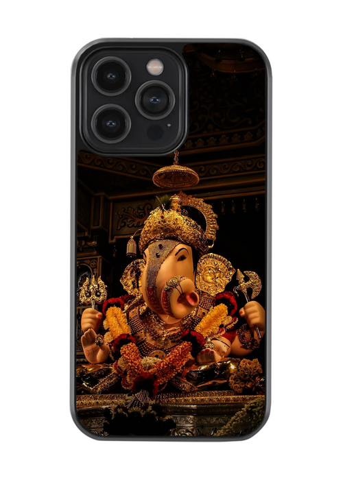 Royal Ganesh Glass Phone Case – Artistic Affairs | Divine Blessings Edition