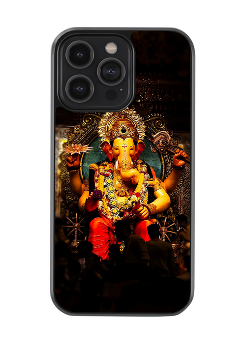 Majestic Ganesh Glass Phone Case – Artistic Affairs | Eternal Grace Edition