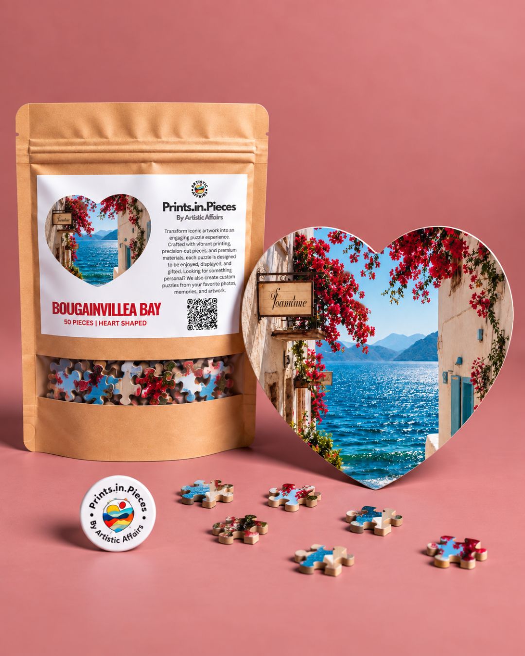 Bougainvillea Bay Heart-Shaped Puzzle