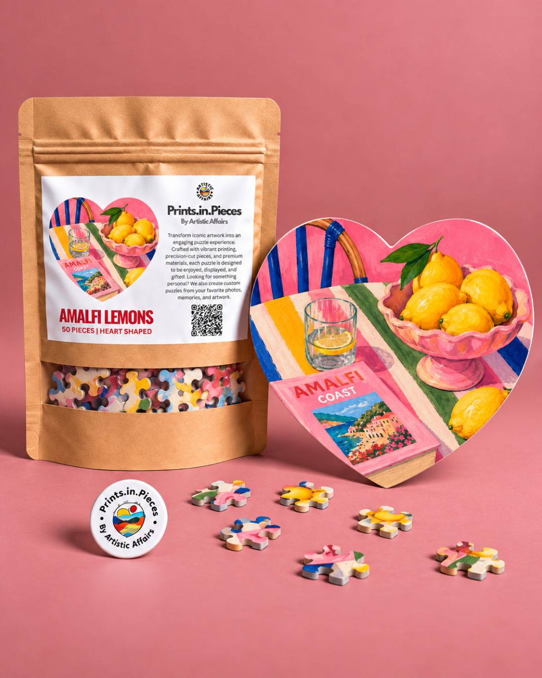 Amalfi Lemons Heart-Shaped Puzzle