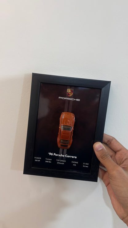 96 Porsche Carrera 3d Hotwheels Car Frame