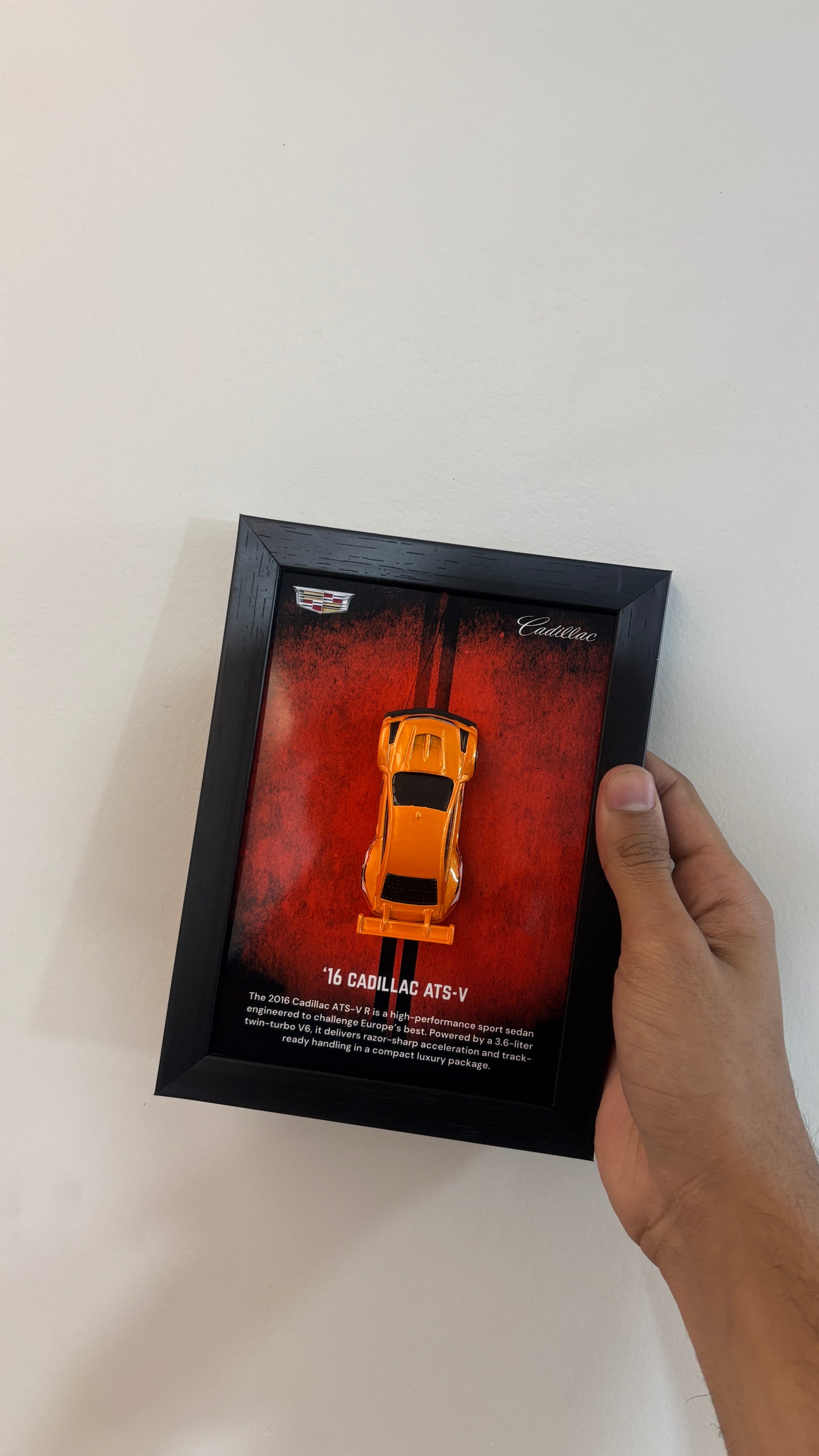 Cadillac '16 ATS V 3d Hotwheels Car Frame