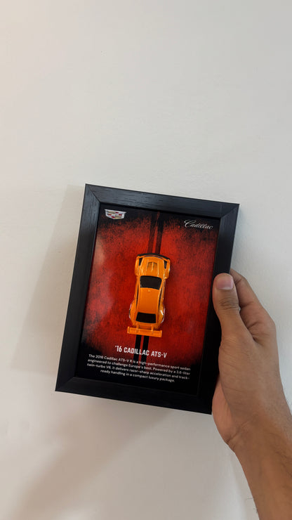 Cadillac '16 ATS V 3d Hotwheels Car Frame