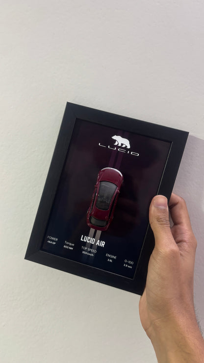 Lucid Air 3d Hotwheels Car Frame