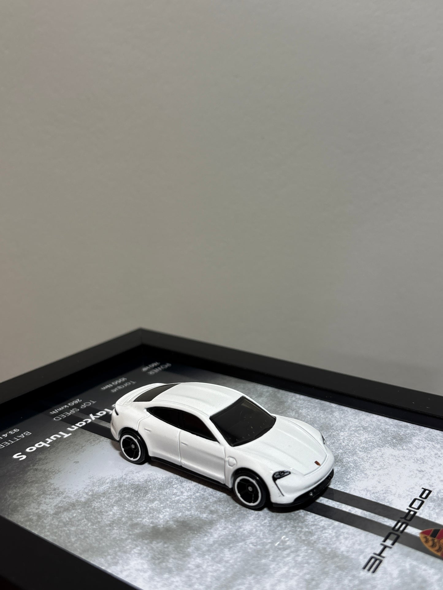 Porsche Taycan Turbo 3d Hotwheels Car Frame