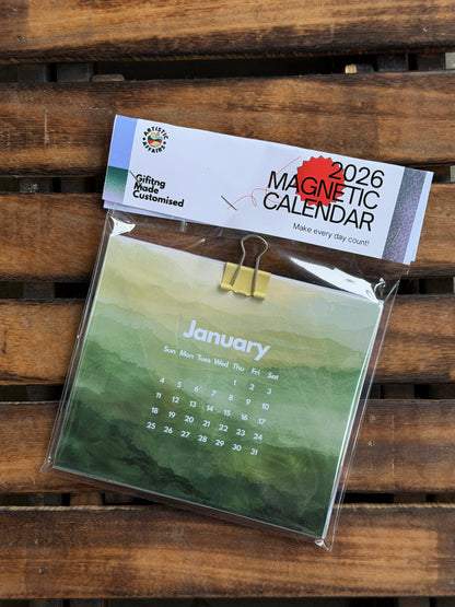 Magnetic Aesthetic Calendar 2026 (Pack of 1)